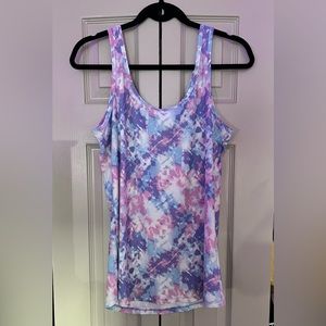 No Boundaries - Relaxed Tank Top - Blue, Pink, Purple, White